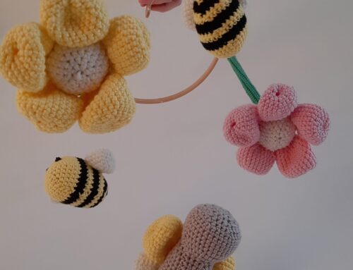 Mobile Häkeln | Blume Schmetterling Biene
